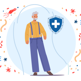 Егде жас және иммунитет: біз неге әлсіз боламыз?